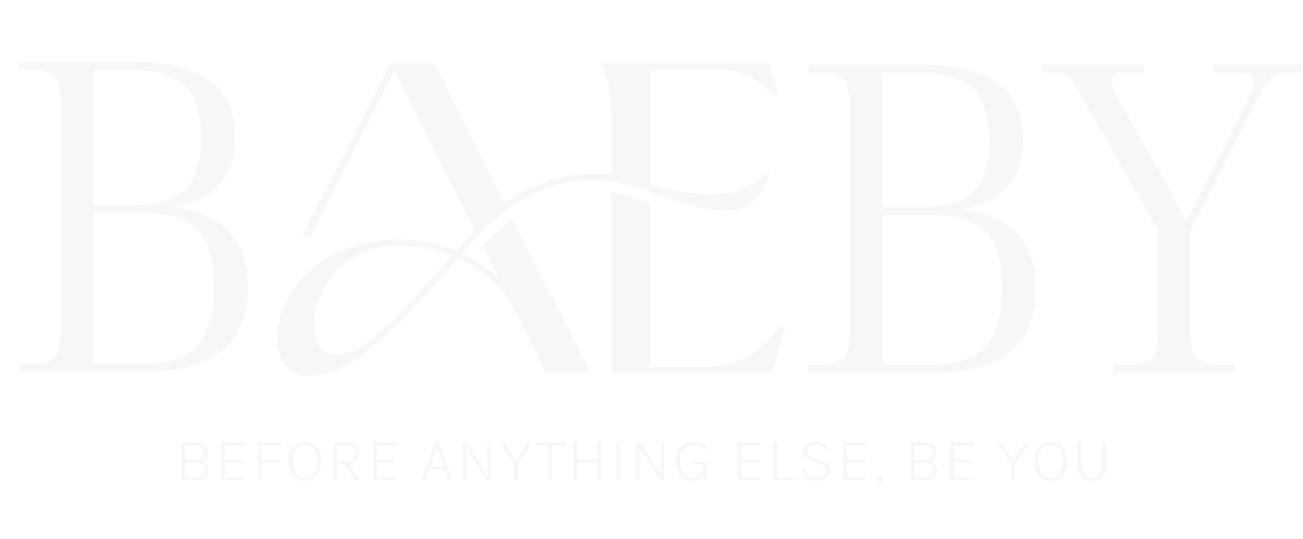 Baeby logo valkoinen.