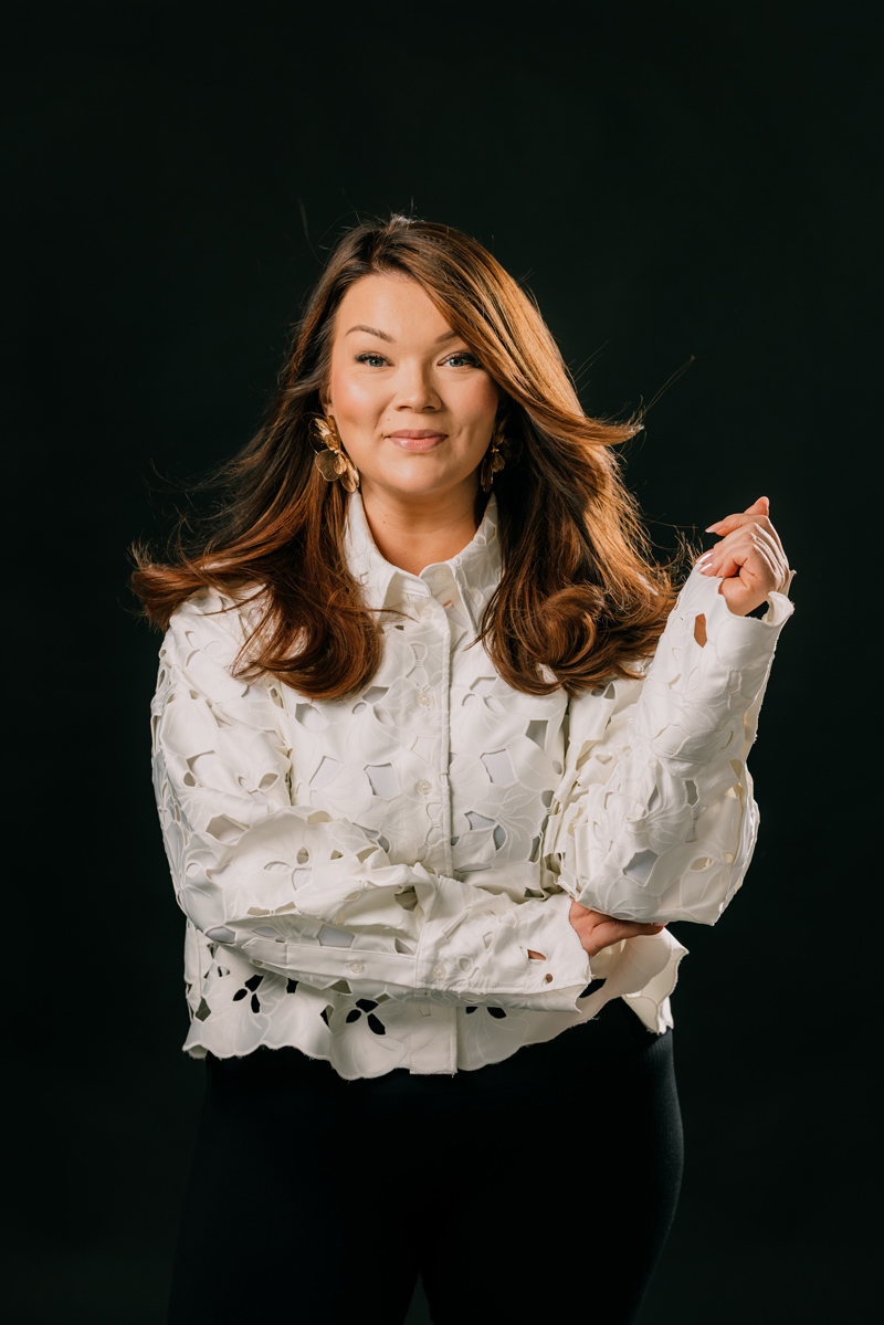 Kampaaja Janika Siltanen.